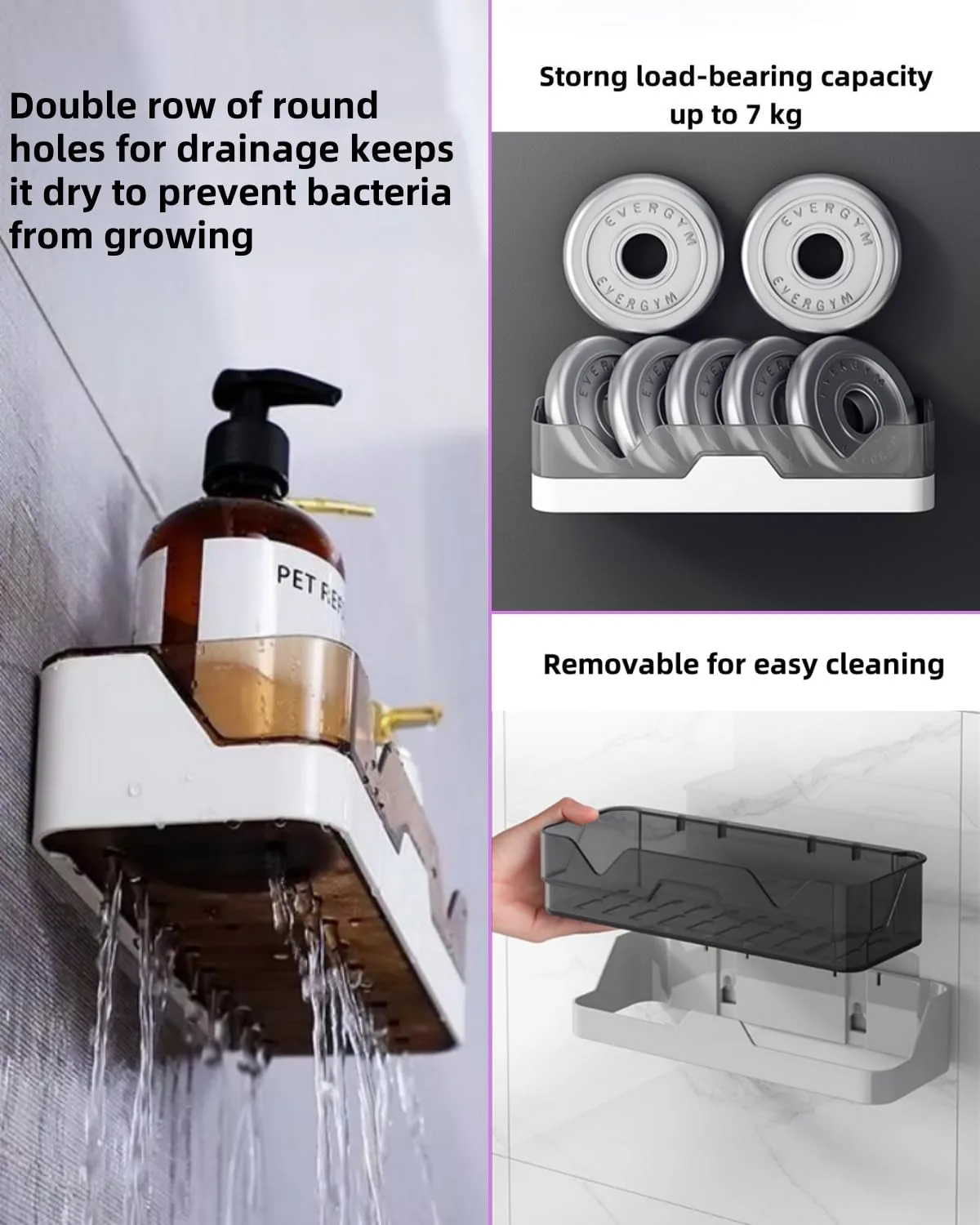 shower caddy adhesive 3