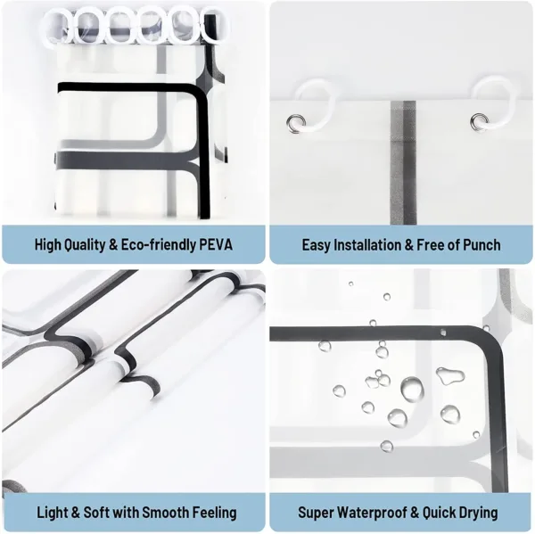 shower curtain waterproof mould 3