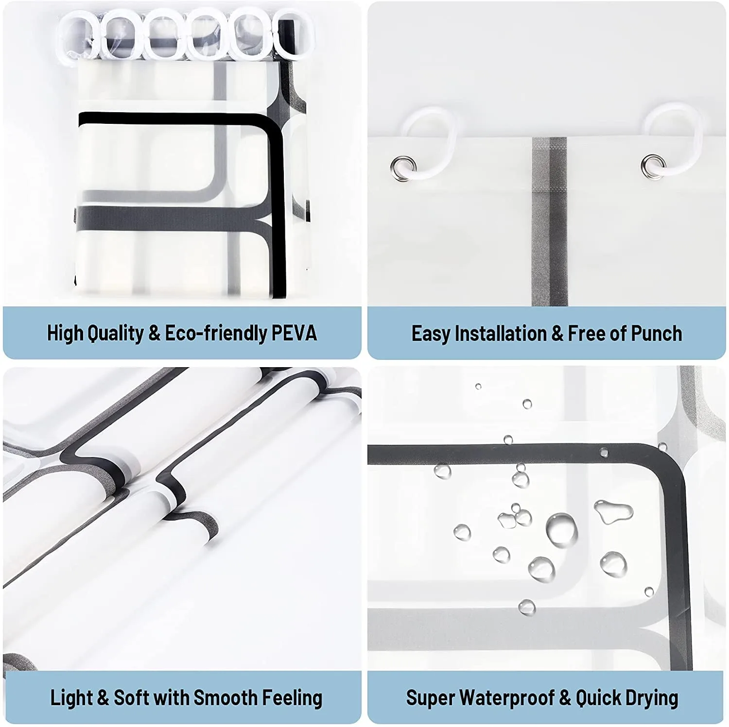 shower curtain waterproof mould 3