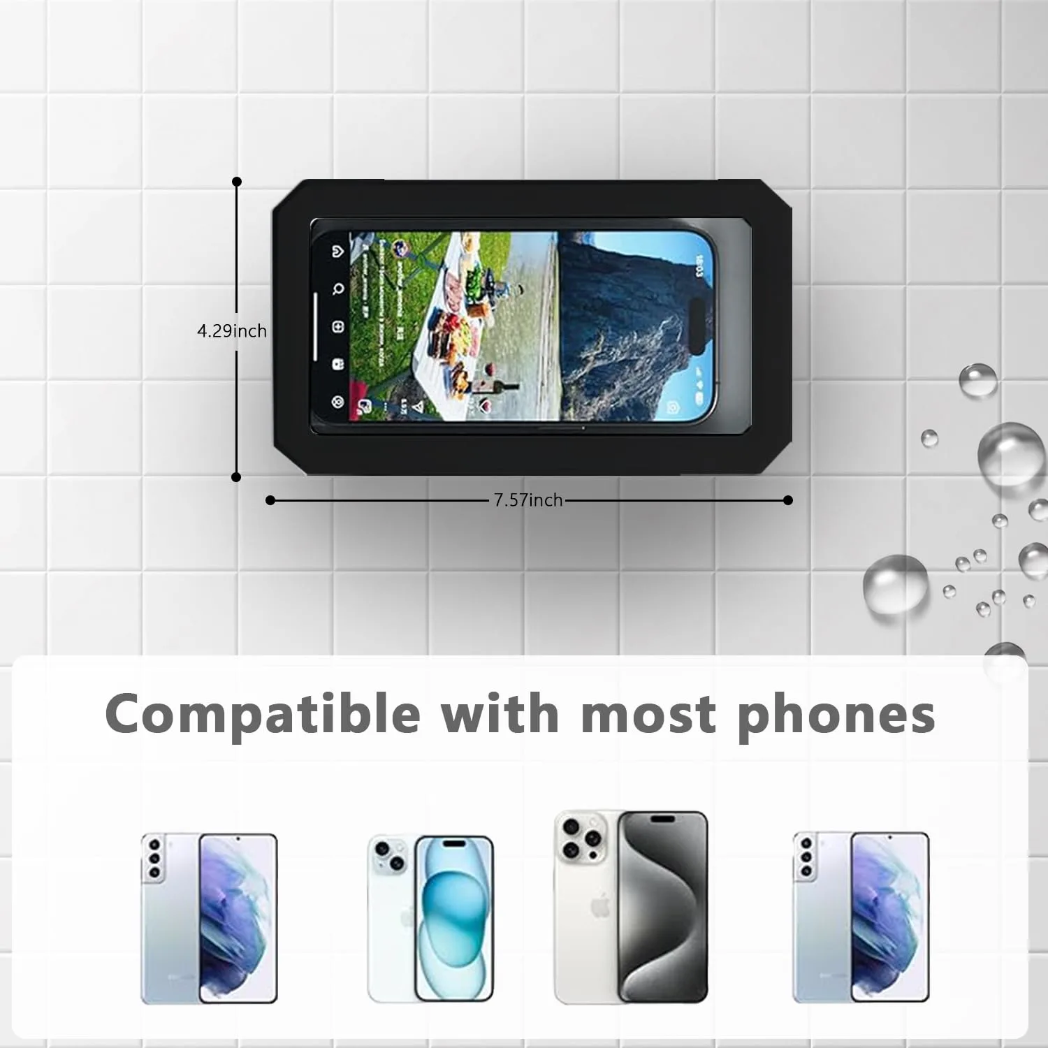 shower phone holder 4