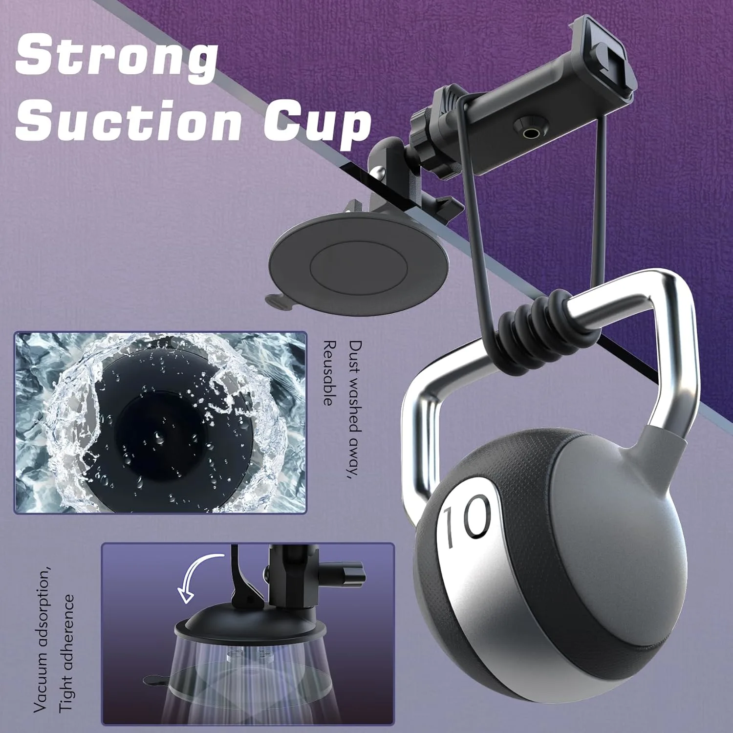 shower phone holder suction 4