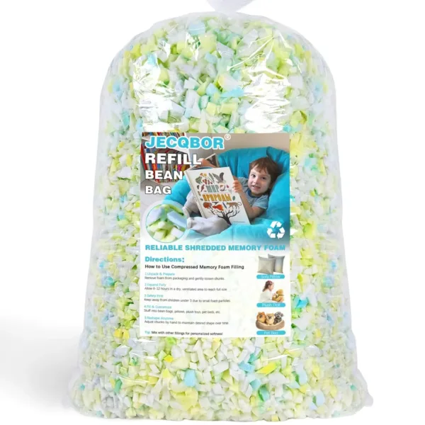 shredded memory foam 1