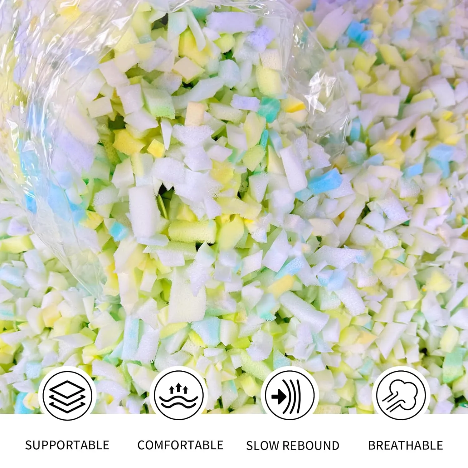 shredded memory foam 3