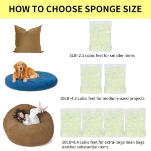 shredded memory foam 6