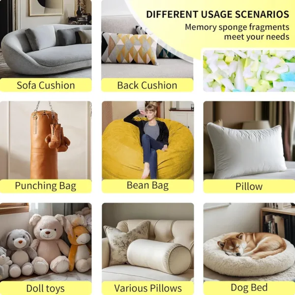 shredded memory foam 7