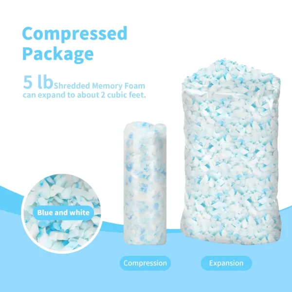 shredded memory foam filling 2