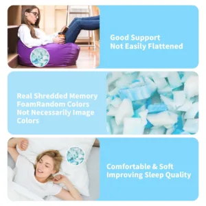 shredded memory foam filling 5