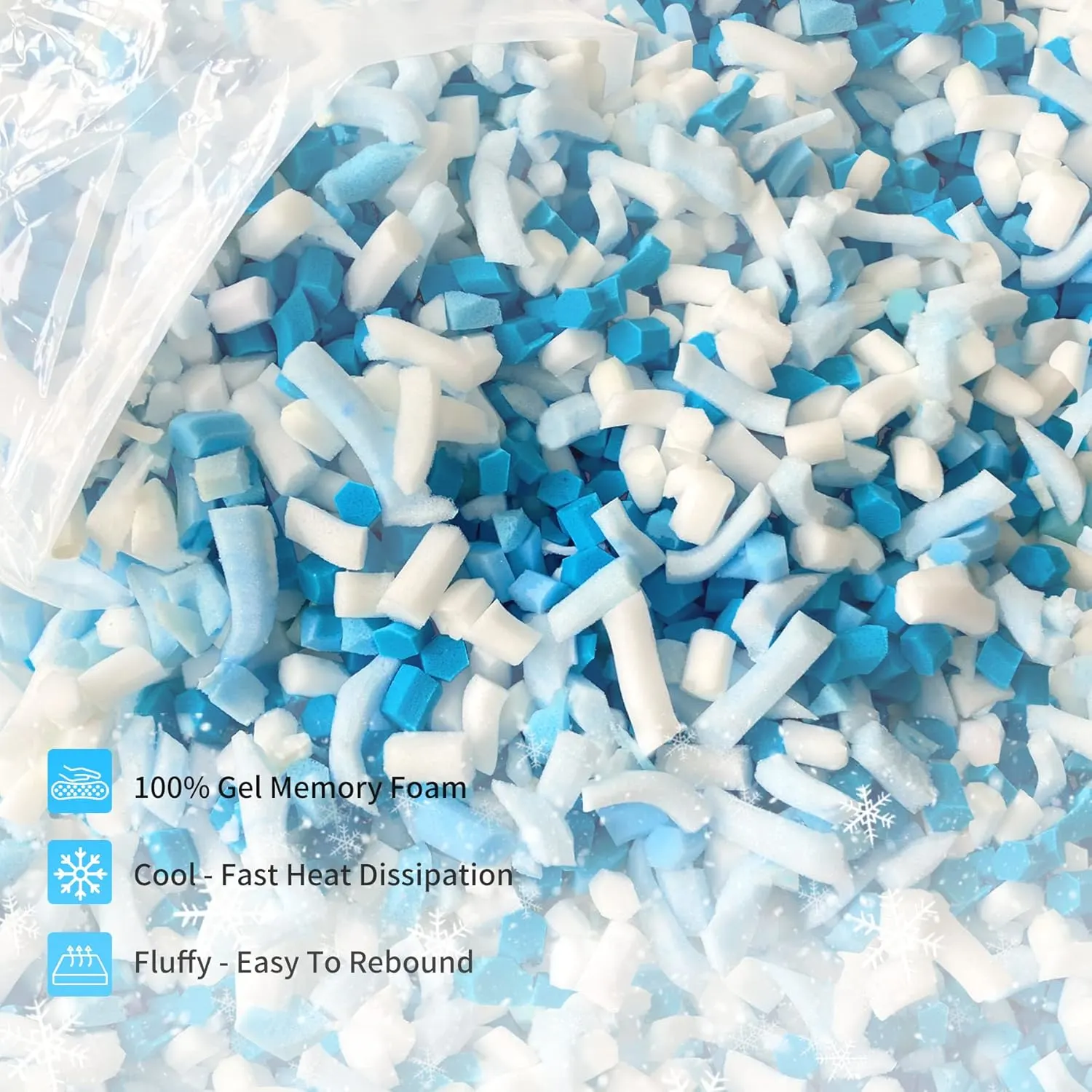 shredded memory foam filling 7