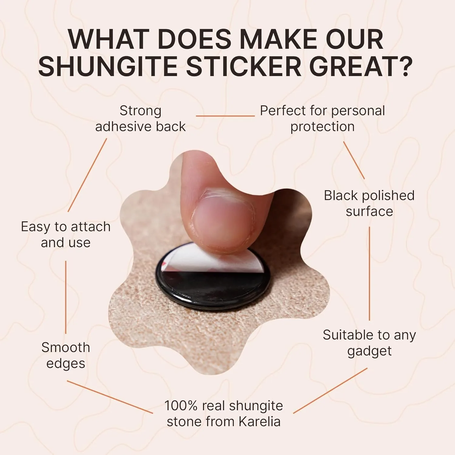 shungite phone stickers 5