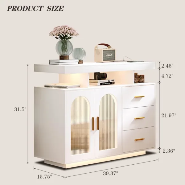 sideboard buffet cabinet led 2