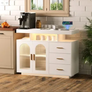 sideboard buffet cabinet led 7
