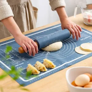 silicone baking mat rolling pin 2