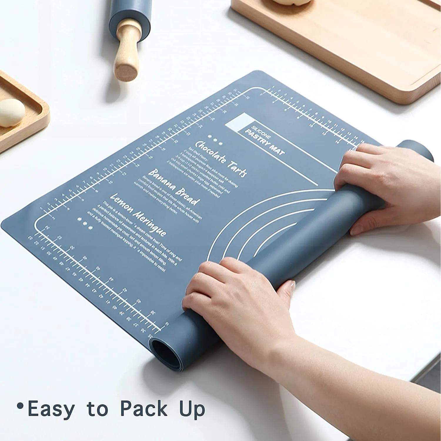 silicone baking mat rolling pin 6