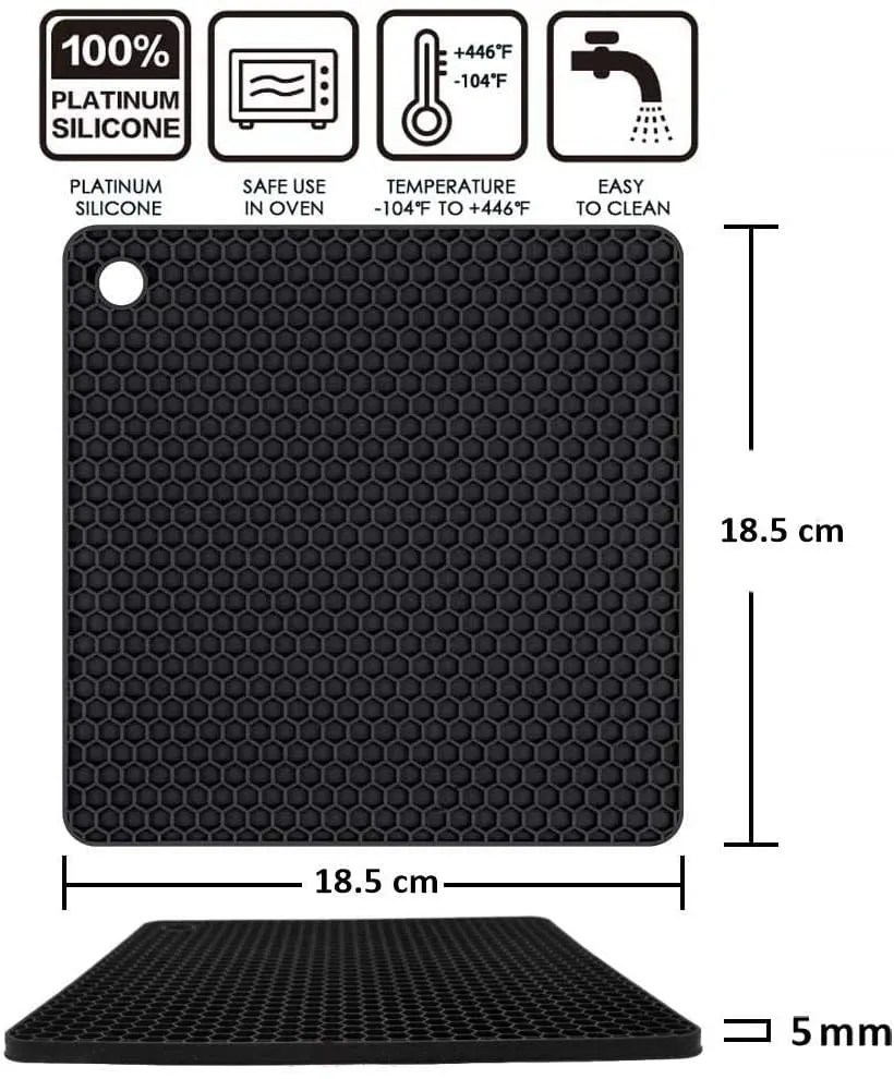 silicone coaster trivet 2