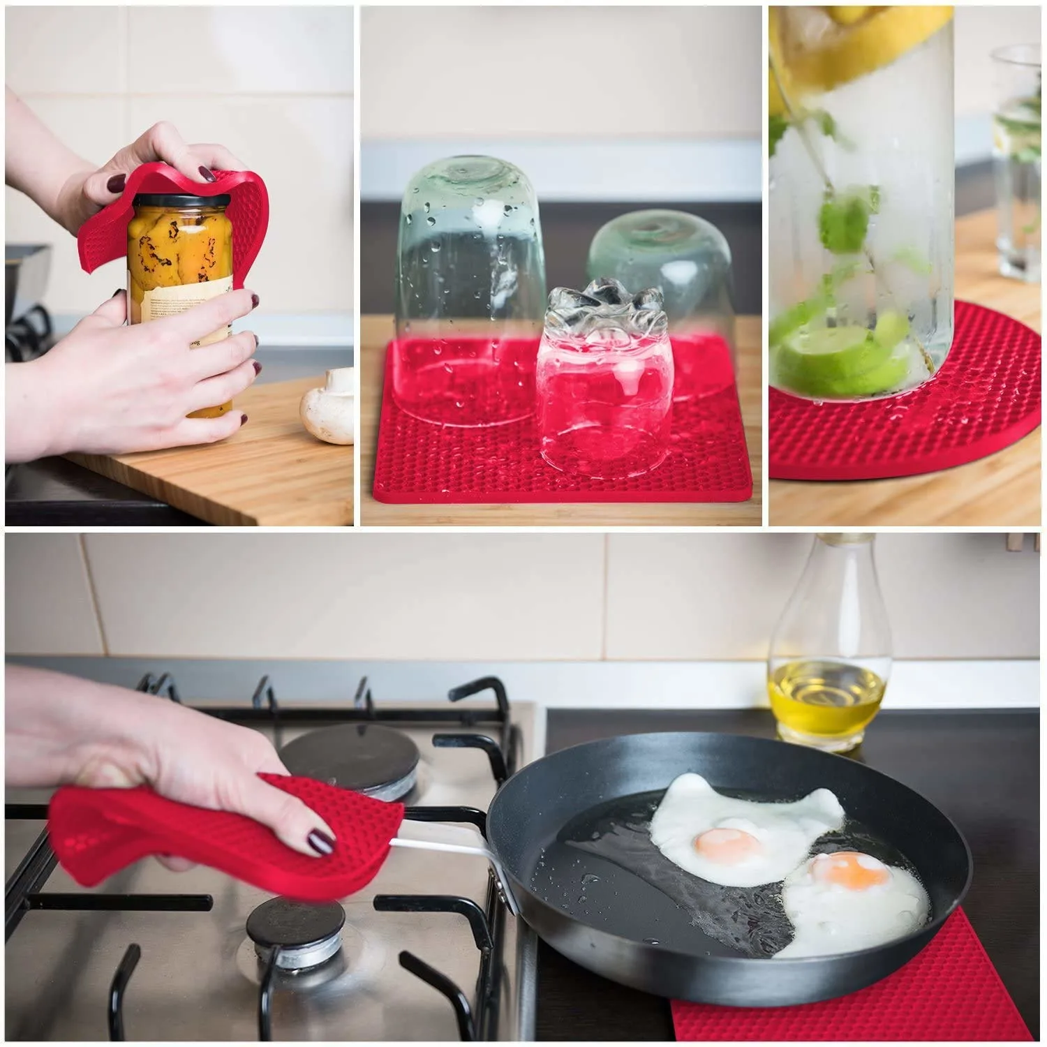 silicone coaster trivet 6