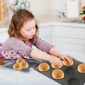 silicone hamburger bun mold 6