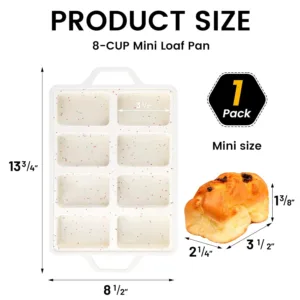 silicone mini loaf pan 6