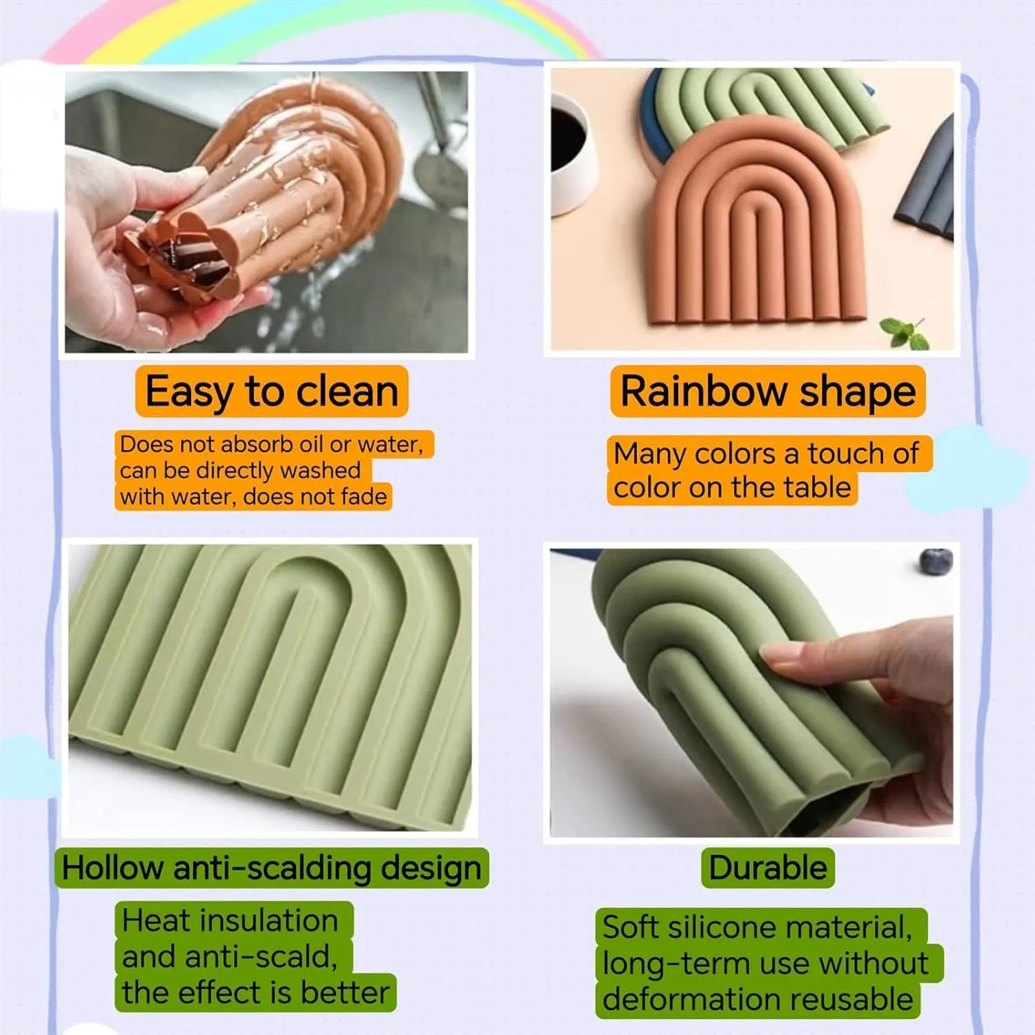 silicone trivet mats 4