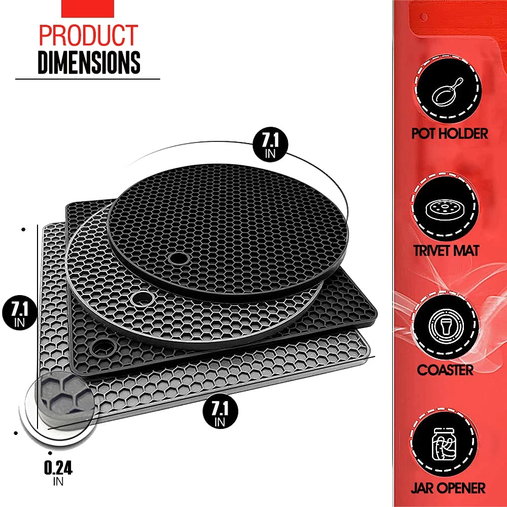 silicone trivet mats 6
