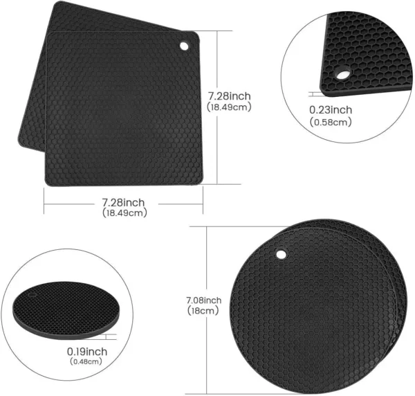 silicone trivet mats pads 4