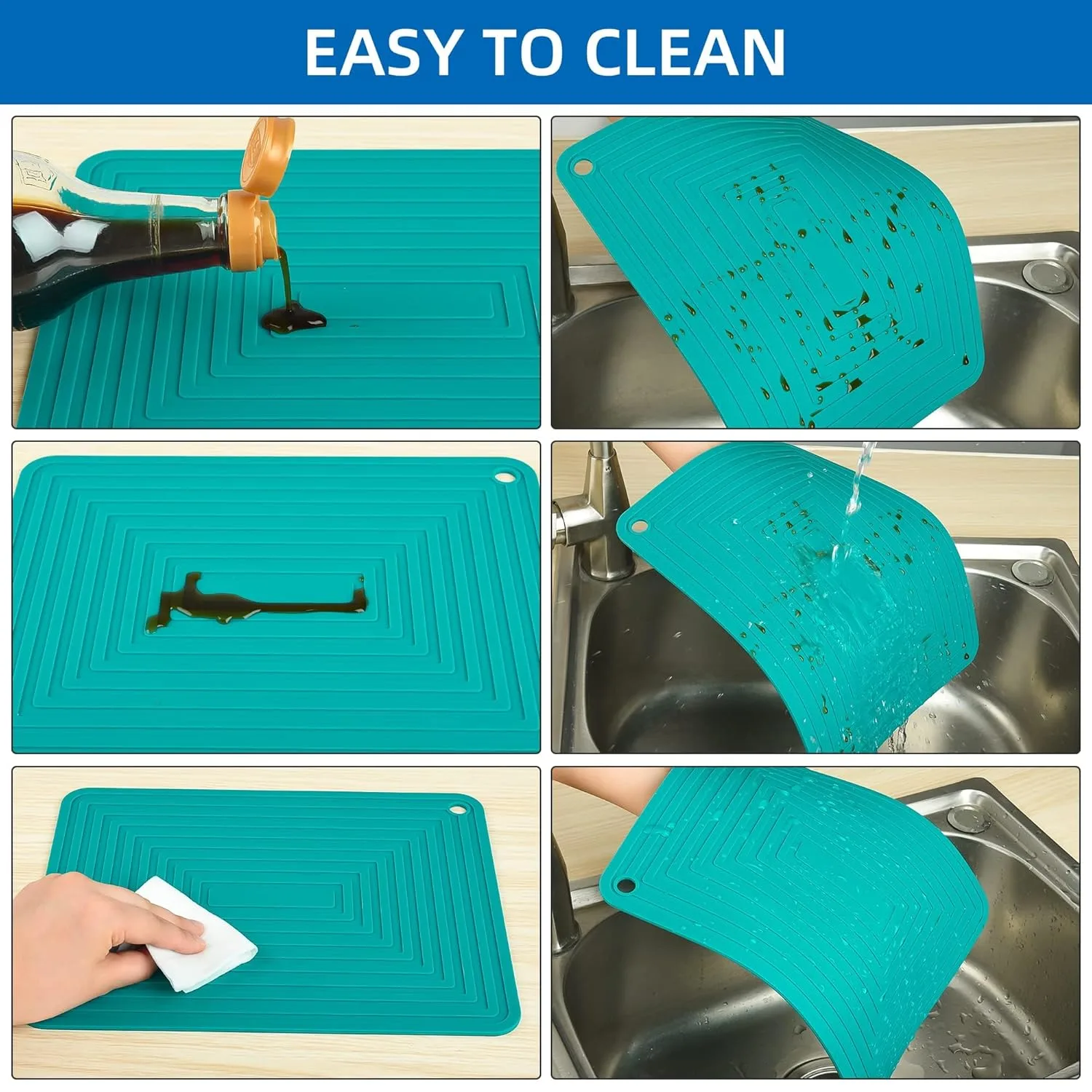 silicone trivets pack 6