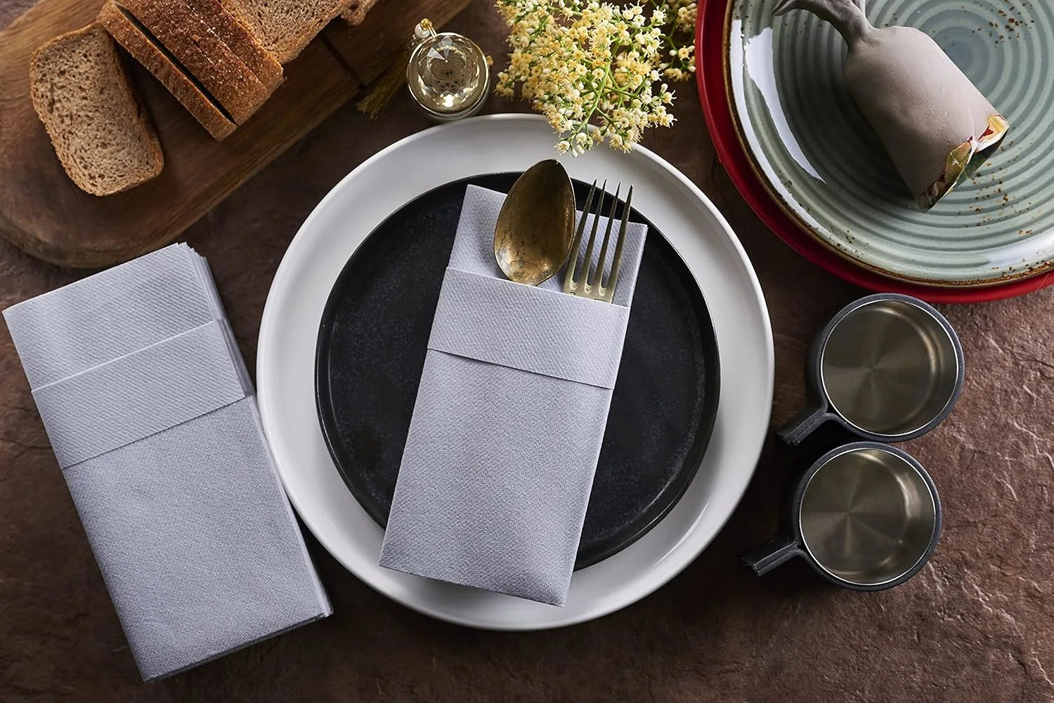 silver dinner napkins 4