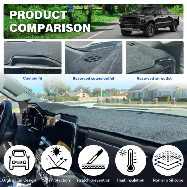 silverado sierra dash cover 5