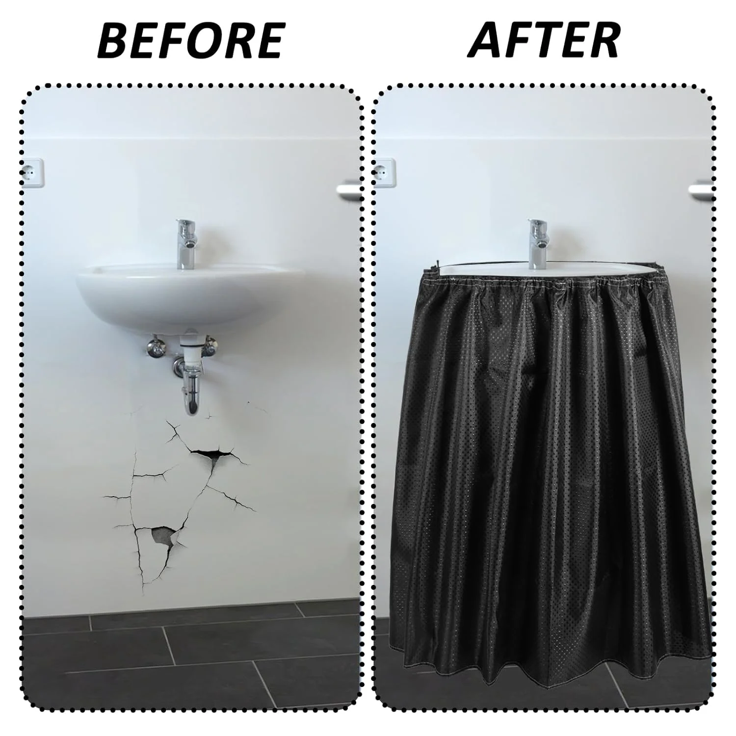 sink skirt pack 4