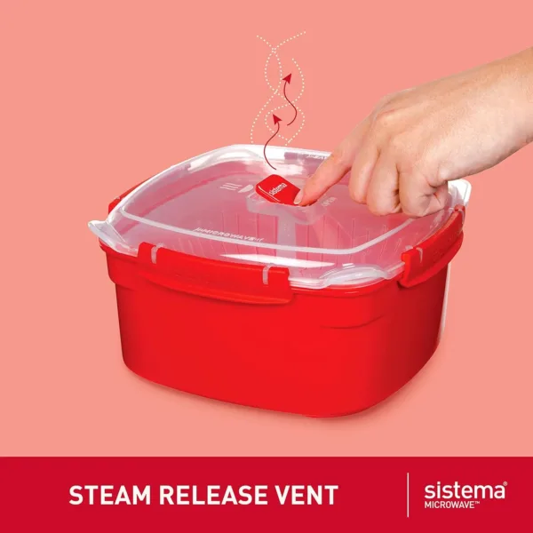 sistema microwave steamer red 2