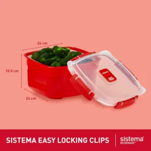sistema microwave steamer red 3