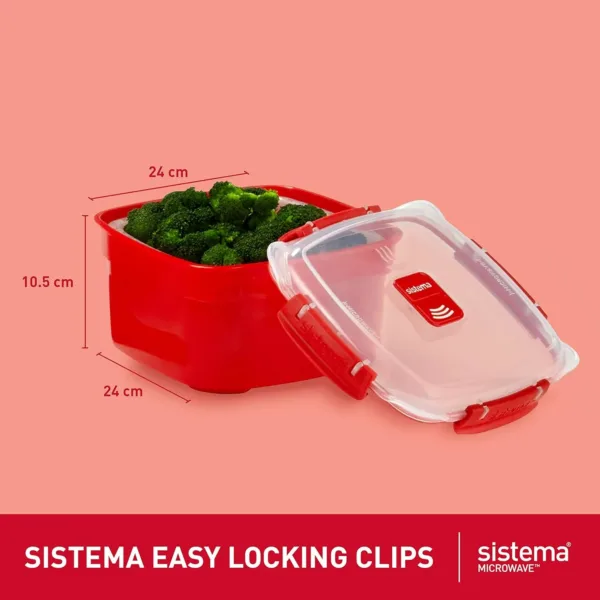 sistema microwave steamer red 3