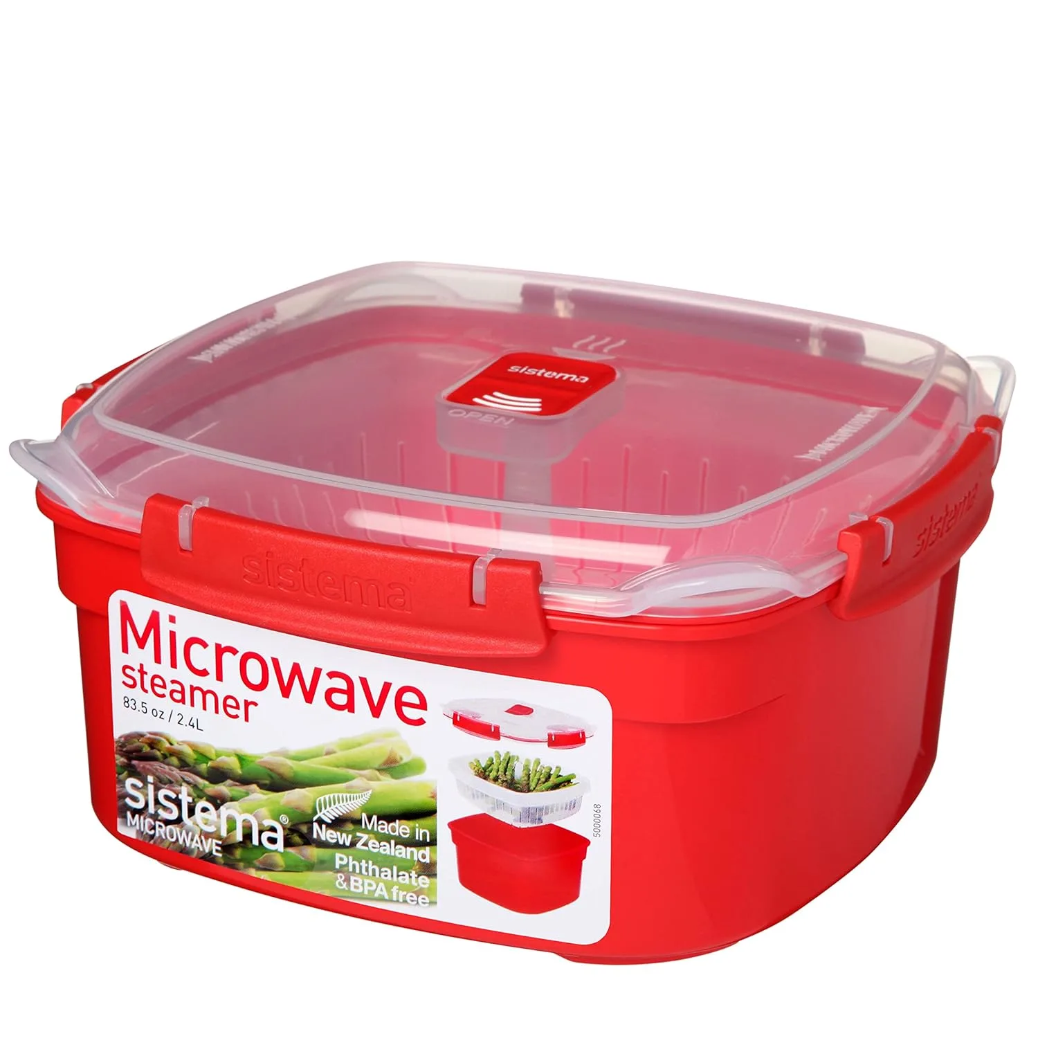 sistema microwave steamer red 7