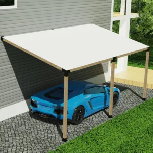slanted roof pergola kit 6