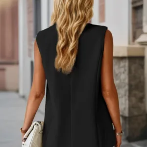 sleeveless blazer vest 5