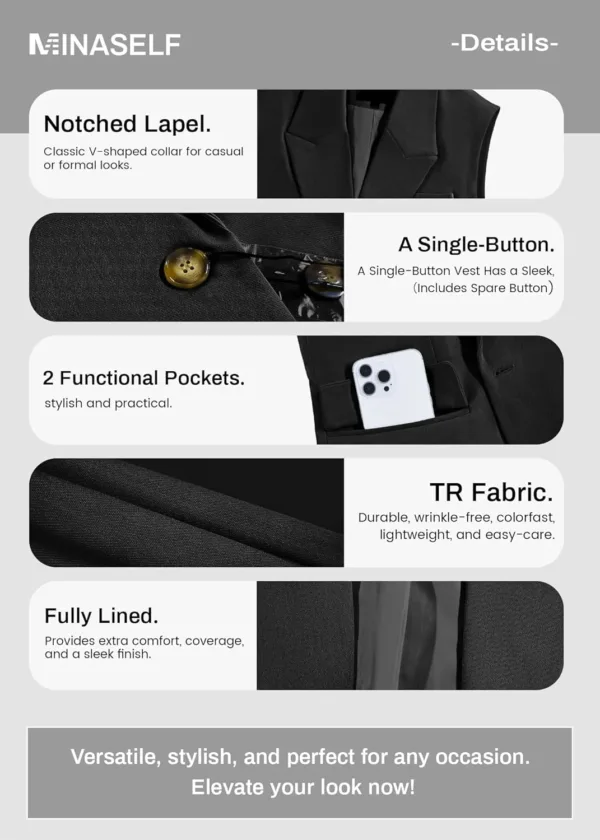 sleeveless blazer vest 6