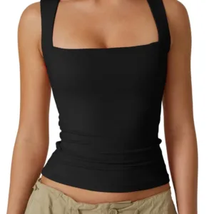 sleeveless square neck top 1