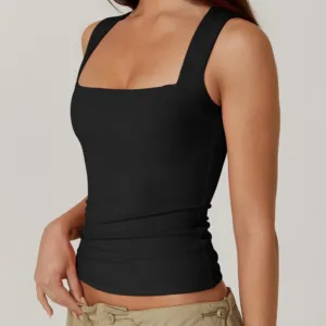 sleeveless square neck top 2