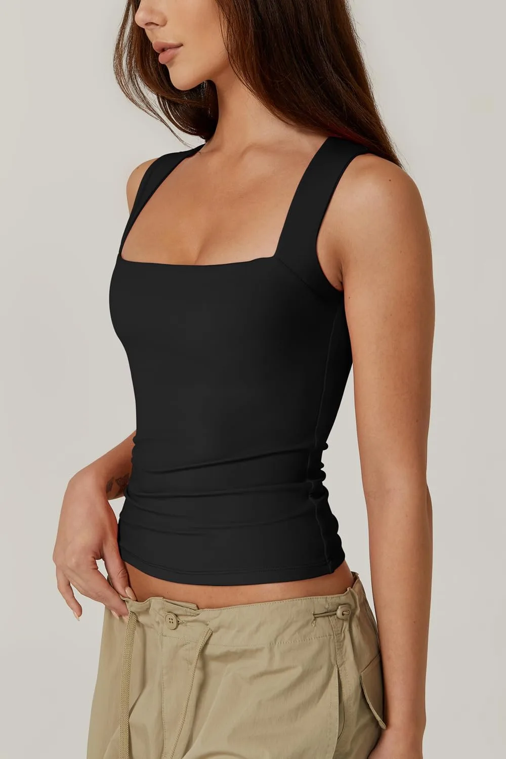 sleeveless square neck top 2