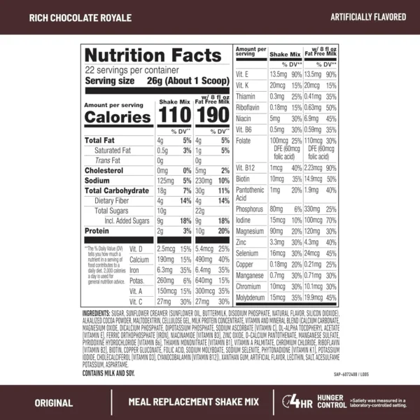 slimfast rich chocolate 3