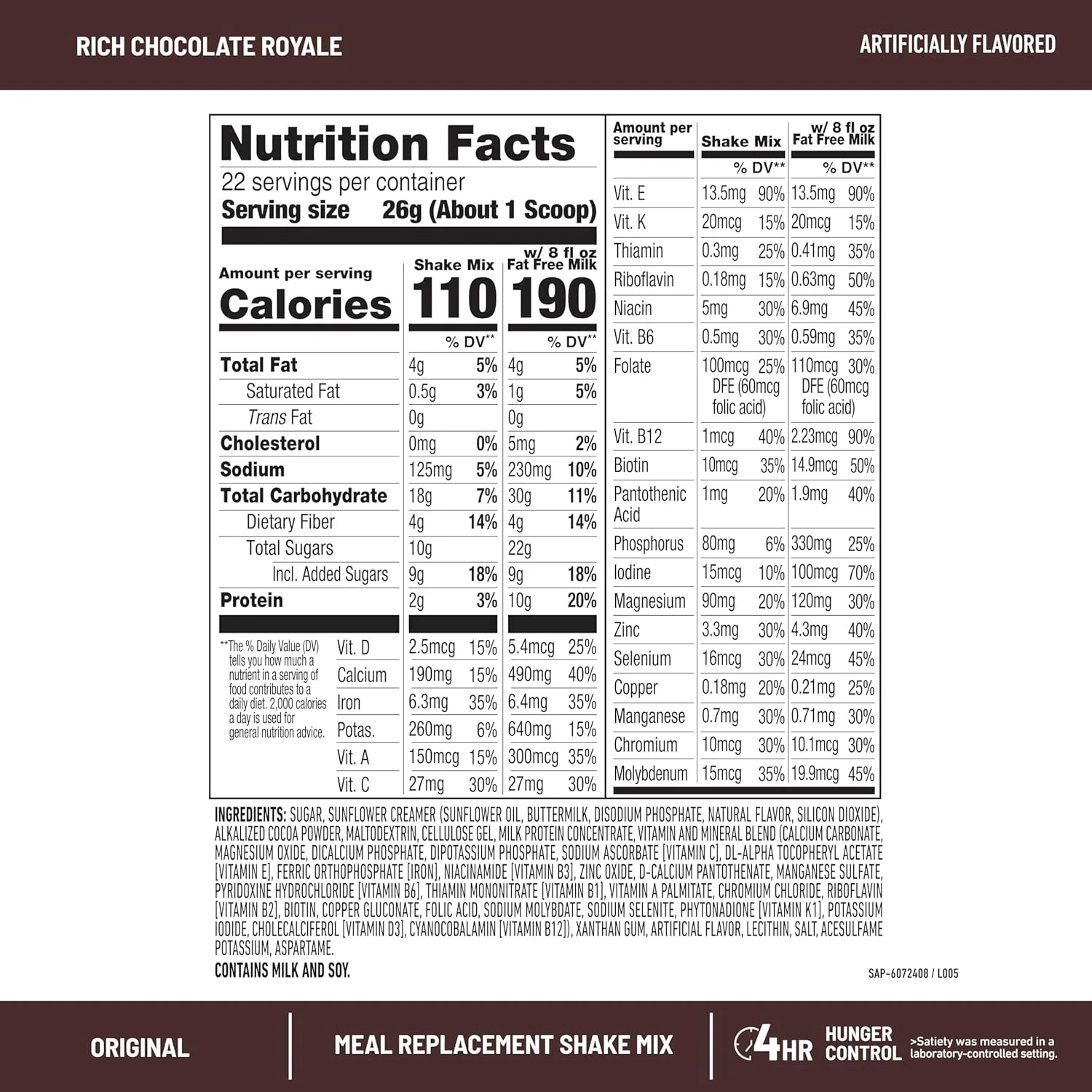 slimfast rich chocolate 3