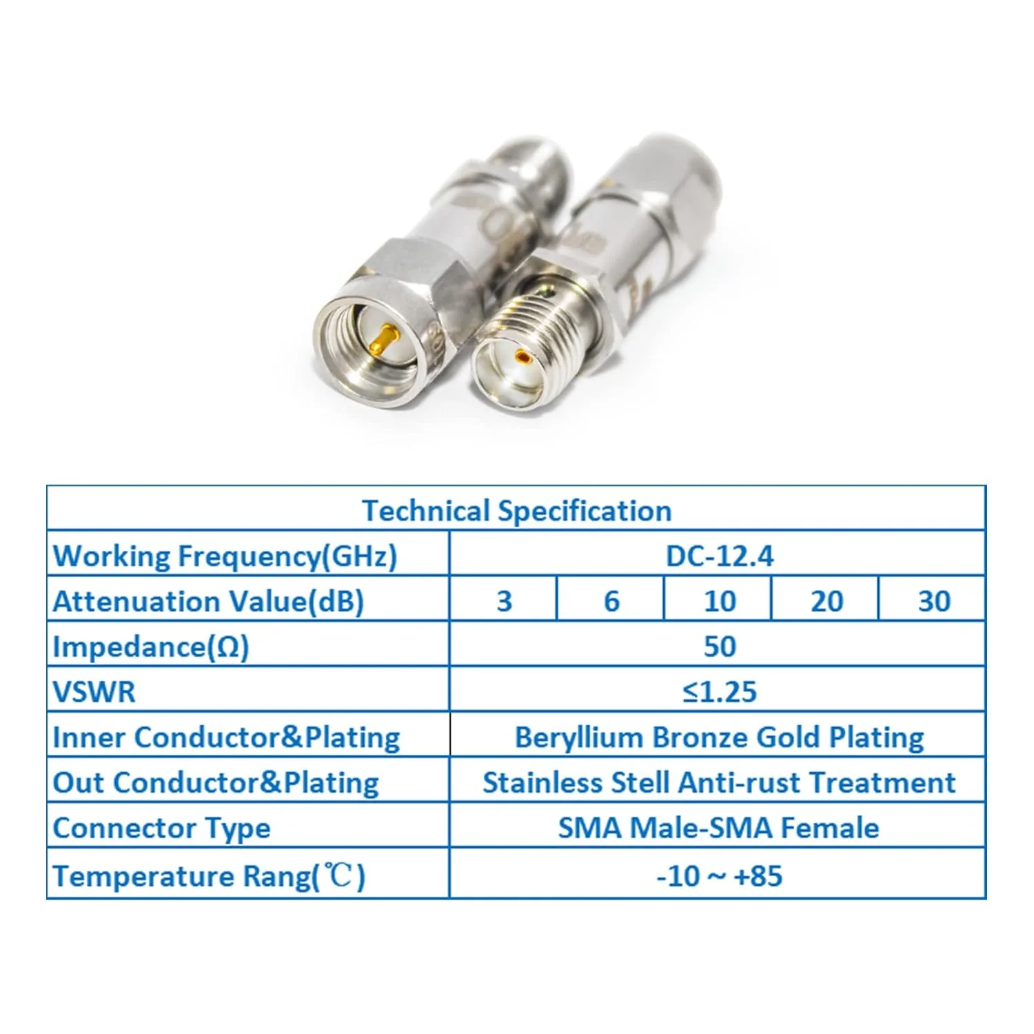 sma attenuator 2pcs 4