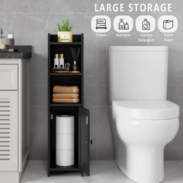small bathroom storage corner 4