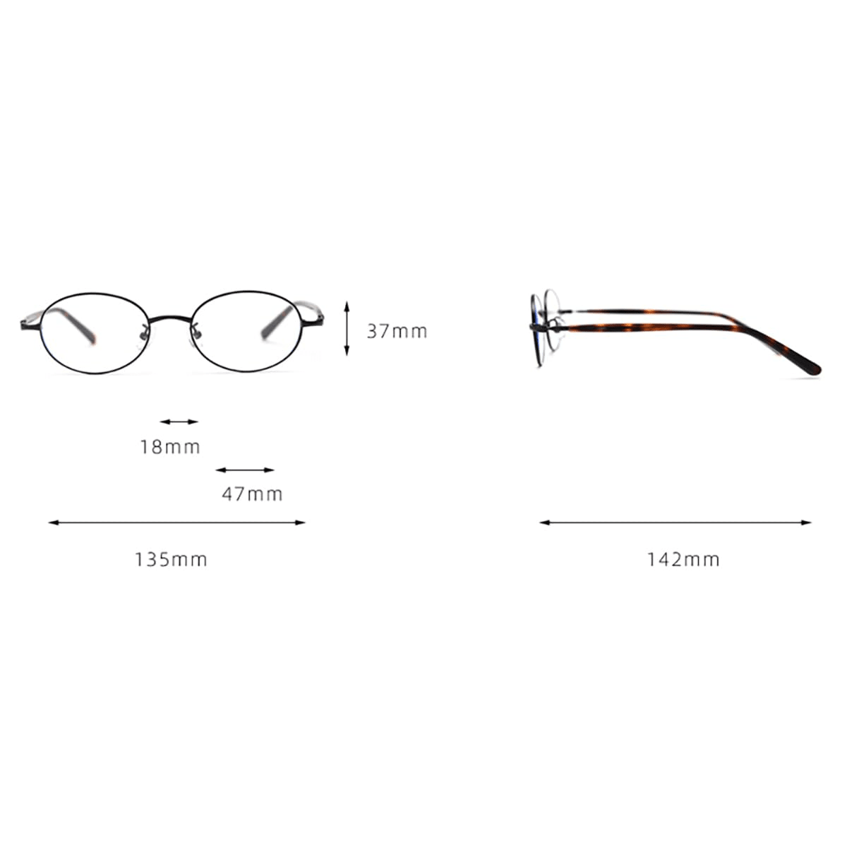 small oval glasses frame 3