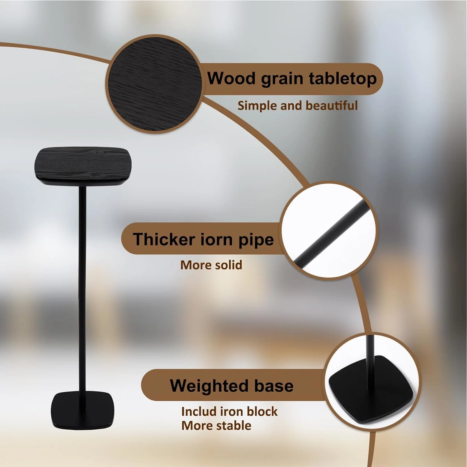 small side table pedestal 4