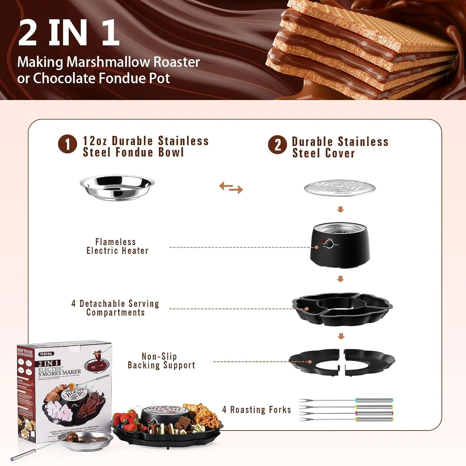 smores maker fondue 2