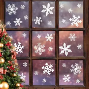 snowflake window clings 1
