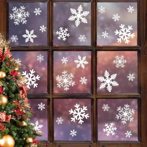 snowflake window clings 1