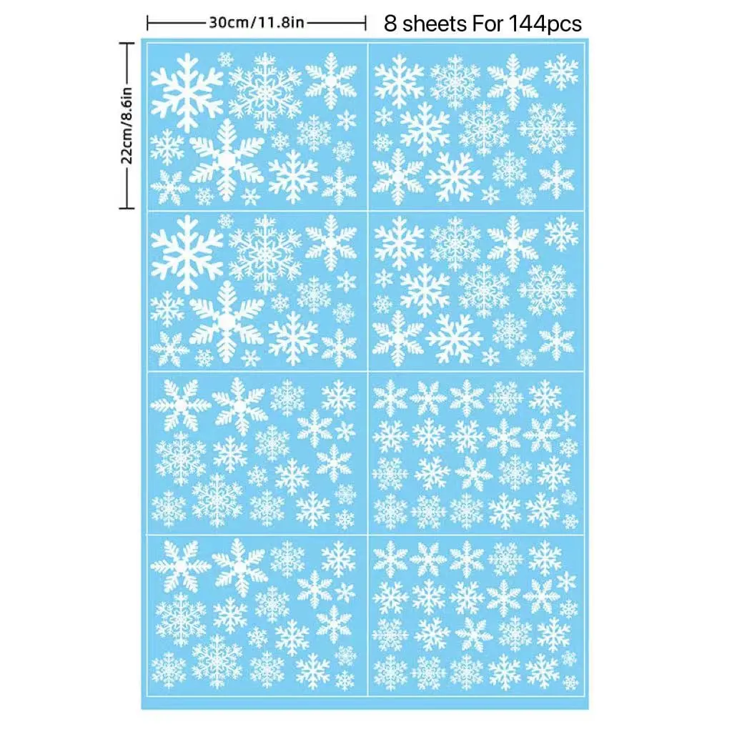 snowflake window clings 6