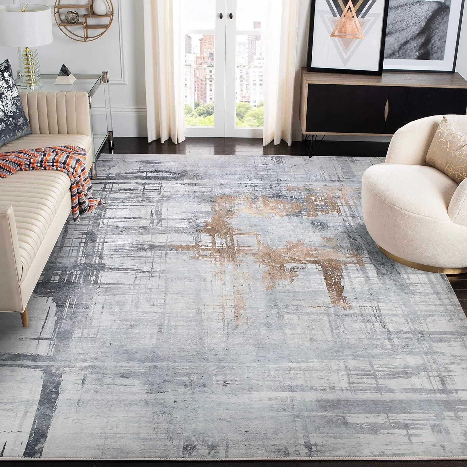 soft area rug modern 4