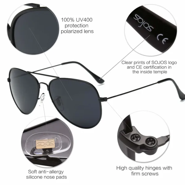 sojos aviator sunglasses 4